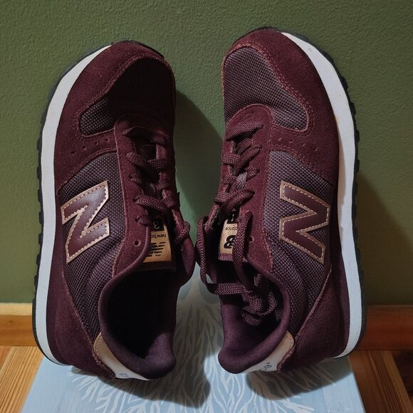 Women’s New Balance 311 Low Suede Burgundy RoseGold size 7 - Picture 6 of 9